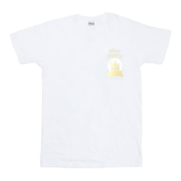 Disney Mary Poppins snöboll - T-shirt i bomull med bröst för flickor