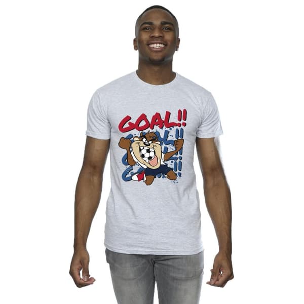 Looney Tunes Mens Taz Goal Goal Goal T-Shirt