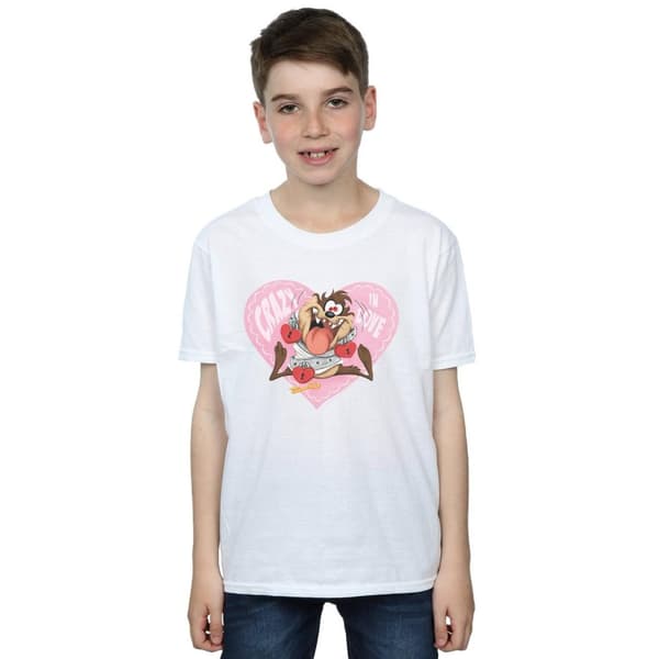 Looney Tunes Pojkar Taz Alla hjärtans dag Crazy In Love T-shirt