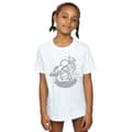 Miniatyrbillede 2 af 5: Harry Potter Girls Buckbeak Line Art Cotton T-Shirt