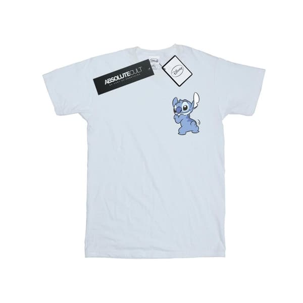 Disney Girls Lilo And Stitch Stitch Backside Breast Print Cotton T-Shirt