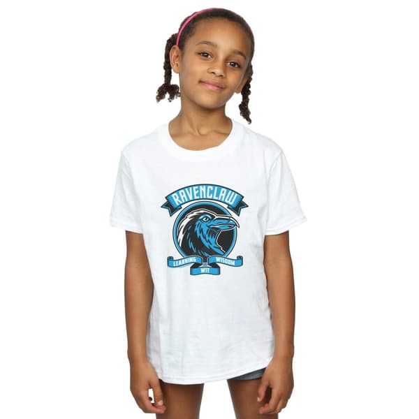 Harry Potter Girls Ravenclaw Toon Crest Cotton T-Shirt