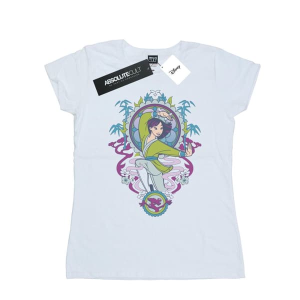 Disney Womens/Ladies Mulan Ornamental Cotton T-Shirt