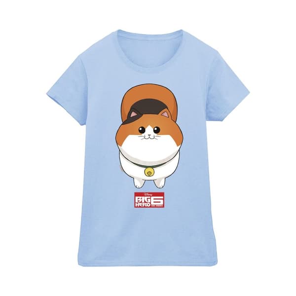 Disney Dam/Tjej Big Hero 6 Baymax Kitten Face T-shirt i bomull
