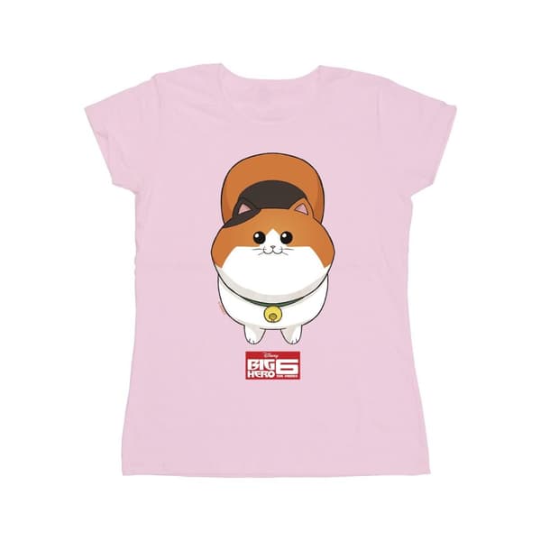 Disney Dam/Tjej Big Hero 6 Baymax Kitten Face T-shirt i bomull