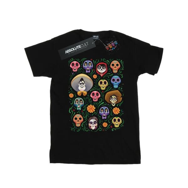 Disney T-shirt i bomull med Coco Heads-mönster för flickor