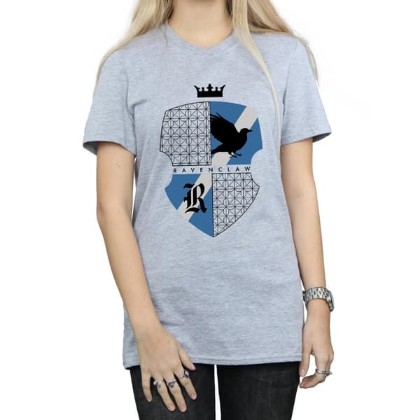 Harry Potter Womens/Ladies Ravenclaw Shield Cotton Boyfriend T-Shirt