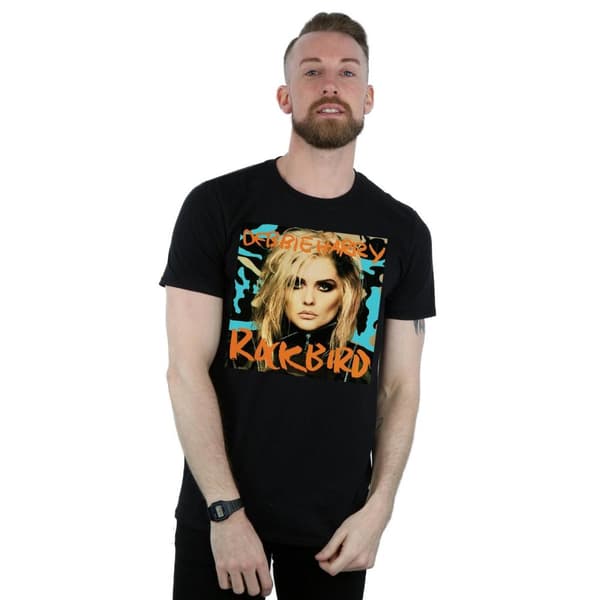Debbie Harry Mens Rockbird Cover T-Shirt