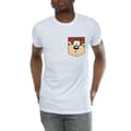 Miniatyrbillede 3 af 5: Looney Tunes Mens Tasmanian Devil Face Faux Pocket T-Shirt