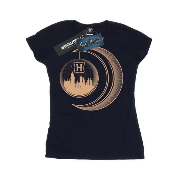 Harry Potter Womens/Ladies Hogwarts Moon Cotton T-Shirt