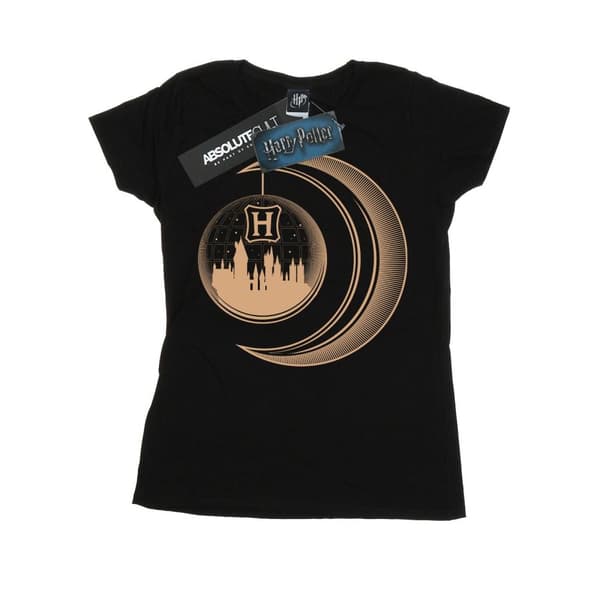 Harry Potter Womens/Ladies Hogwarts Moon Cotton T-Shirt