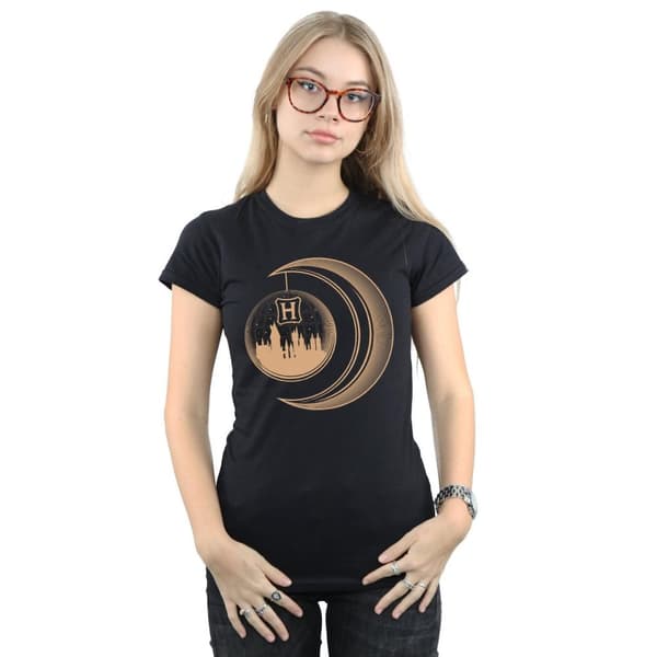 Harry Potter Dam/Tjej - Hogwarts Moon - T-shirt i bomull