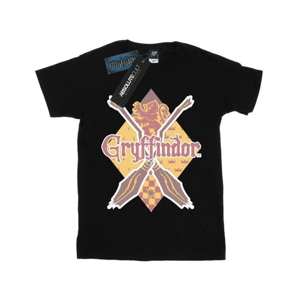 Harry Potter Girls Gryffindor Lozenge Cotton T-Shirt