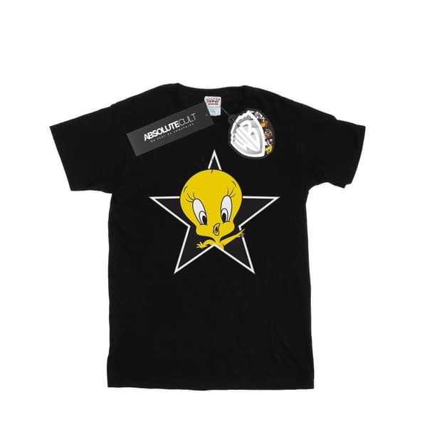 Looney Tunes Girls Tweety Pie Star Cotton T-Shirt