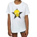Miniatyrbillede 3 af 5: Looney Tunes Girls Tweety Pie Star Cotton T-Shirt