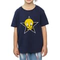 Miniatyrbillede 3 af 5: Looney Tunes Girls Tweety Pie Star Cotton T-Shirt
