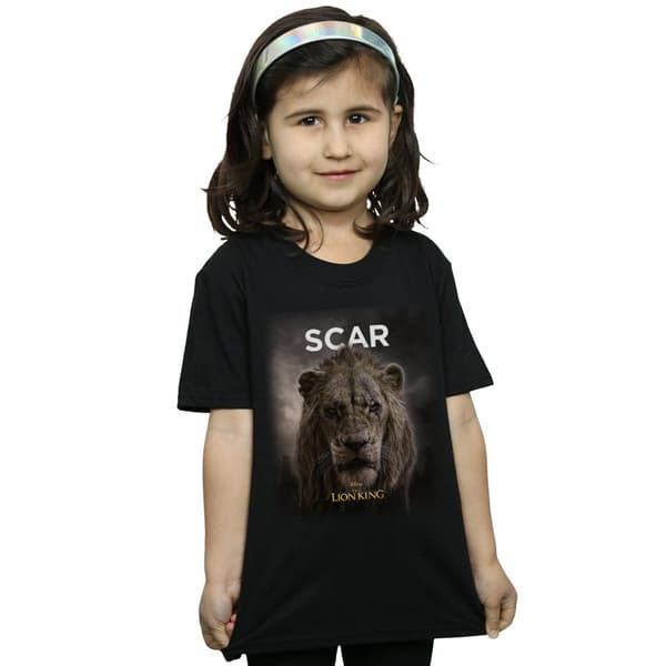 Disney Girls The Lion King Movie Scar Poster Cotton T-Shirt