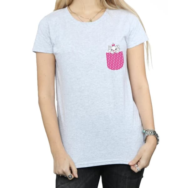 Disney Womens/Ladies Aristocats Marie Chest Cotton T-Shirt