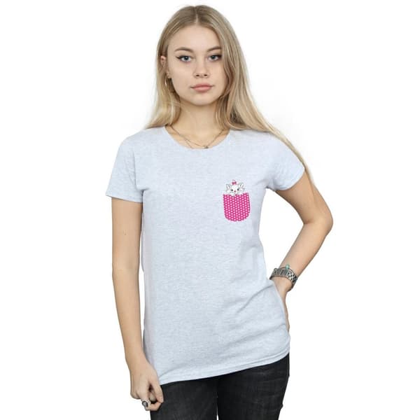 Disney Womens/Ladies Aristocats Marie Chest Cotton T-Shirt