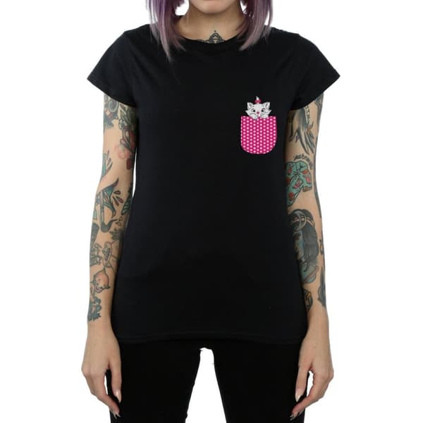 Disney Dam/Tjej Aristocats Marie Chest T-shirt i bomull