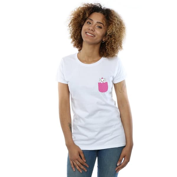 Disney Womens/Ladies Aristocats Marie Chest Cotton T-Shirt