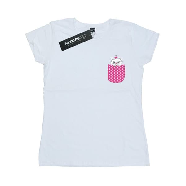 Disney Womens/Ladies Aristocats Marie Chest Cotton T-Shirt