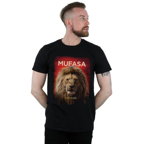 Disney Mens The Lion King Movie Mufasa Poster T-Shirt