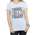Miniatyrbild 3 av 5: Looney Tunes Dam/Tjej That´s All Folks Text Bomulls-T-shirt