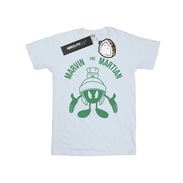 Looney Tunes Marvin The Martian - T-shirt med stort huvud för pojkar
