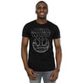 Pikkukuva 2 / 5: Star Wars Mens The Last Jedi Resistance Logo Metallic T-Shirt
