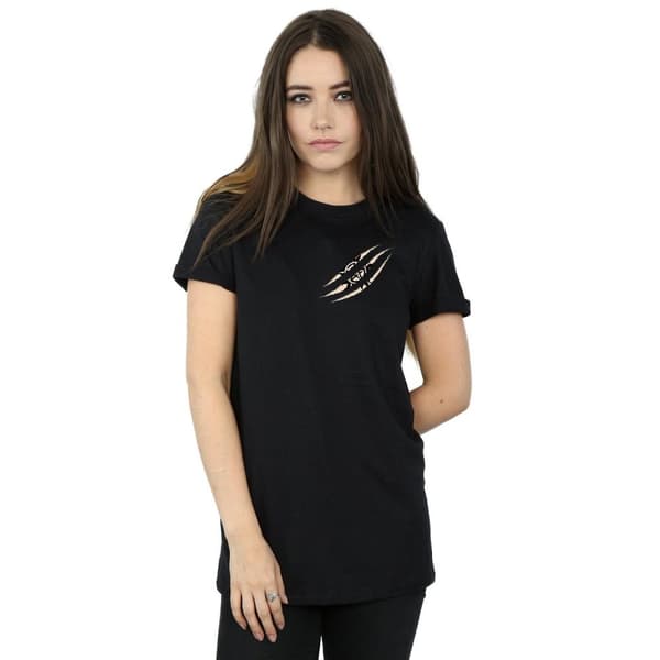 Supernatural Womens/Ladies Symbol Scratch Cotton Boyfriend T-Shirt