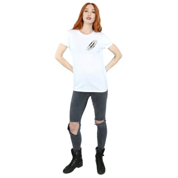 Supernatural Womens/Ladies Symbol Scratch Cotton Boyfriend T-Shirt