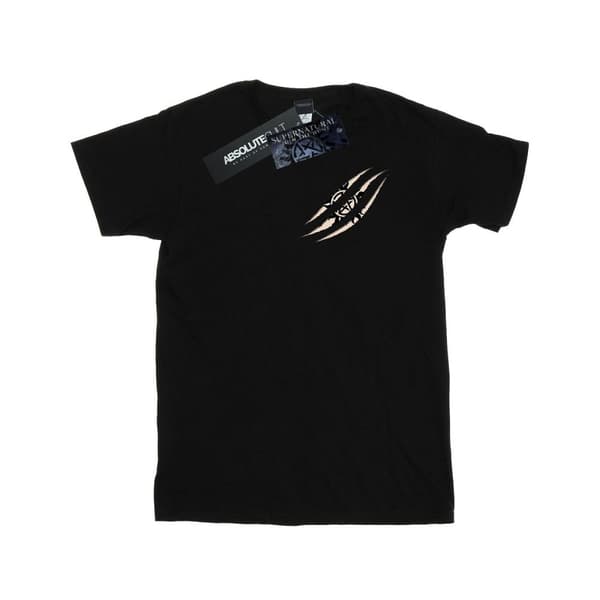 Supernatural Womens/Ladies Symbol Scratch Cotton Boyfriend T-Shirt
