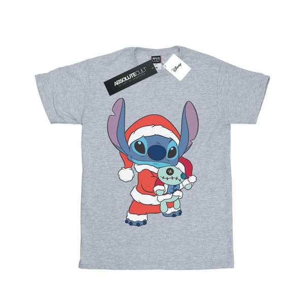 Disney Lilo And Stitch Stitch Christmas T-shirt i bomull för flickor