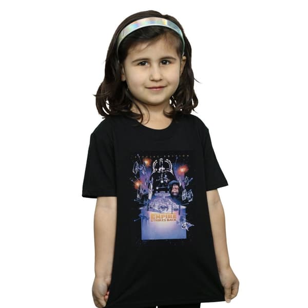 Star Wars Girls Episode V Movie Poster Cotton T-Shirt