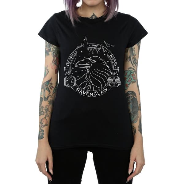 Harry Potter Womens/Ladies Ravenclaw Seal Cotton T-Shirt