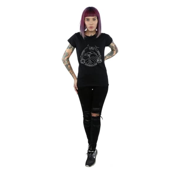 Harry Potter Womens/Ladies Ravenclaw Seal Cotton T-Shirt