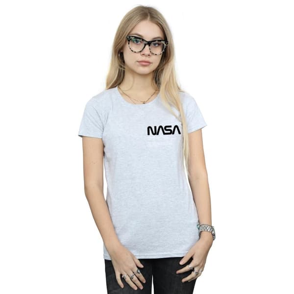 NASA Dam/Tjej - Johnson Worm - T-shirt i bomull med ficktryck
