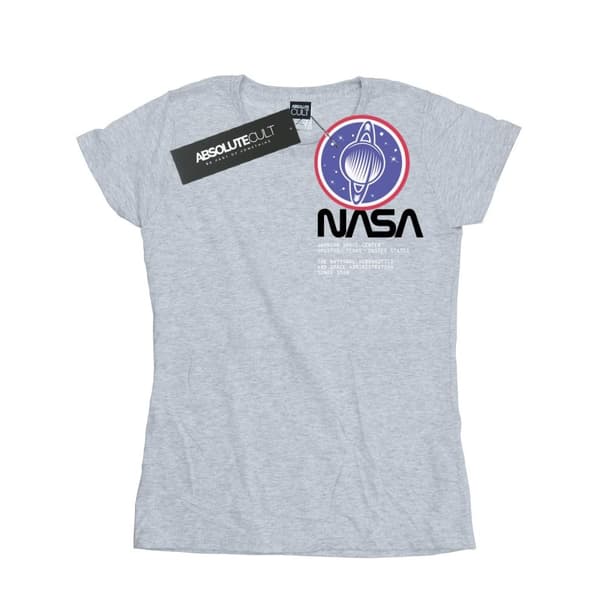 NASA Dam/Tjej - Johnson Worm - T-shirt i bomull med ficktryck