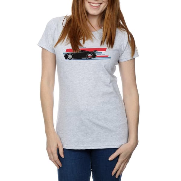 Disney Dam/Tjej Cars Jackson Storm Stripes T-shirt i bomull