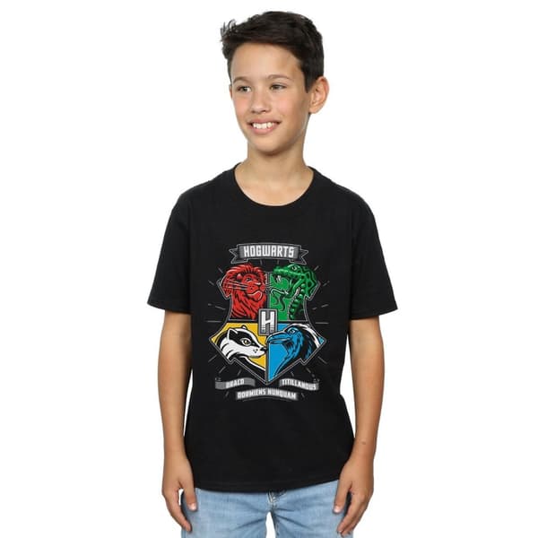 Harry Potter Pojkar - Hogwarts Toon Crest T-shirt