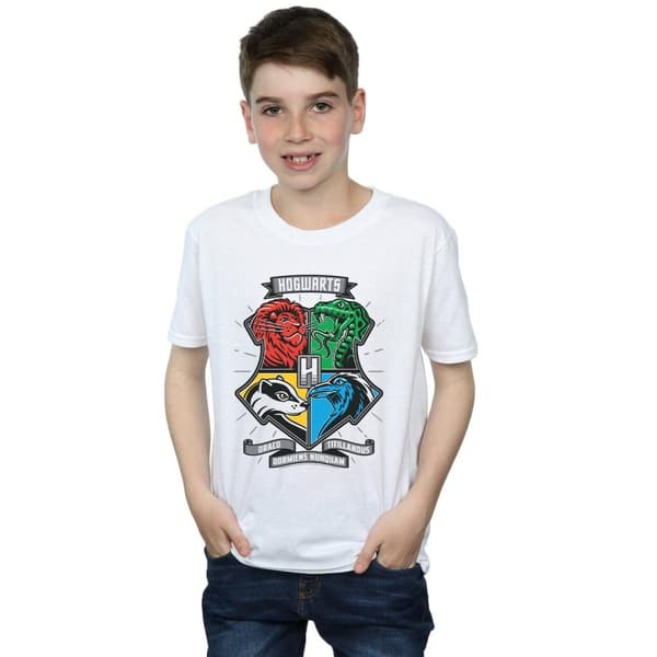 Harry Potter Pojkar - Hogwarts Toon Crest T-shirt