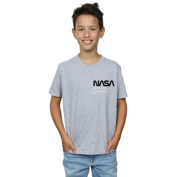 NASA Boys Johnson Worm Pocket Print T-Shirt