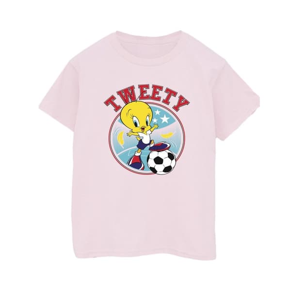 Looney Tunes Mens Tweety Football Circle T-Shirt