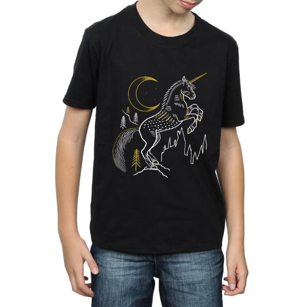 Harry Potter Boys Unicorn Line Art T-Shirt