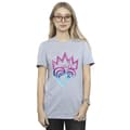 Miniatyrbillede 2 af 4: Disney Womens/Ladies Descendants Pink Crown Cotton Boyfriend T-Shirt