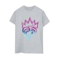 Miniatyrbillede 1 af 4: Disney Womens/Ladies Descendants Pink Crown Cotton Boyfriend T-Shirt