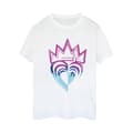 Miniatyrbillede 1 af 4: Disney Womens/Ladies Descendants Pink Crown Cotton Boyfriend T-Shirt
