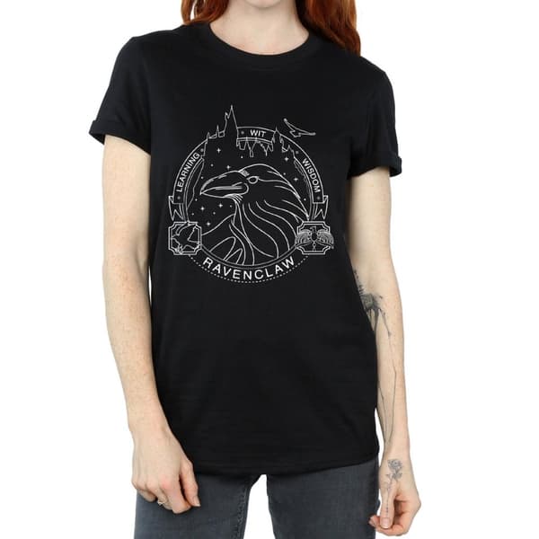 Harry Potter Dam/Lady Ravenclaw Seal Boyfriend T-shirt i bomull