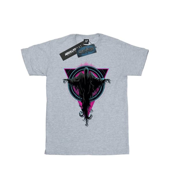 Harry Potter Neon Dementors bomulls-T-shirt för flickor Sports Grey 7-8 Years